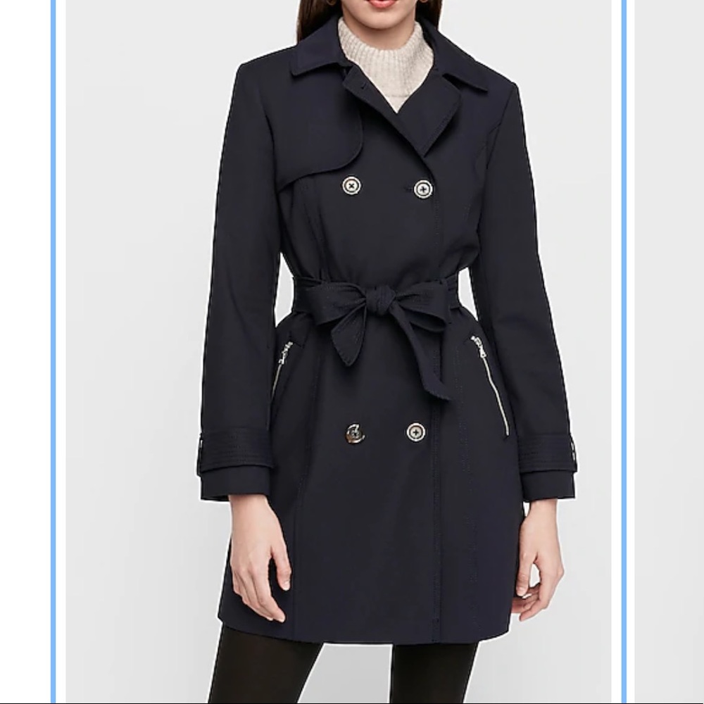 NWT Express Classic Double Breasted Trench Coat